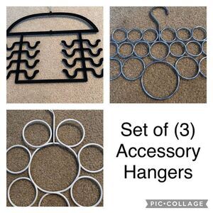 Set of (3) Scarf and Accessory Hangers